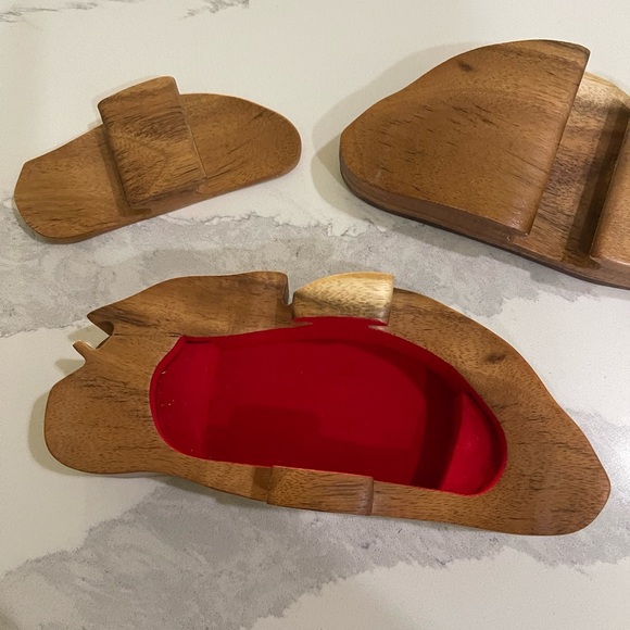 Daniel Terrico Sleeping Cat Pet Puzzle Box Hand Carved Exotic Hardwoods 7.25" - Picture 8 of 8